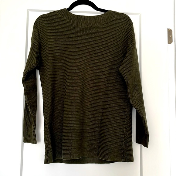 CORE Life Oversized Knit Sweater in Dark Green - Picture 2 of 2